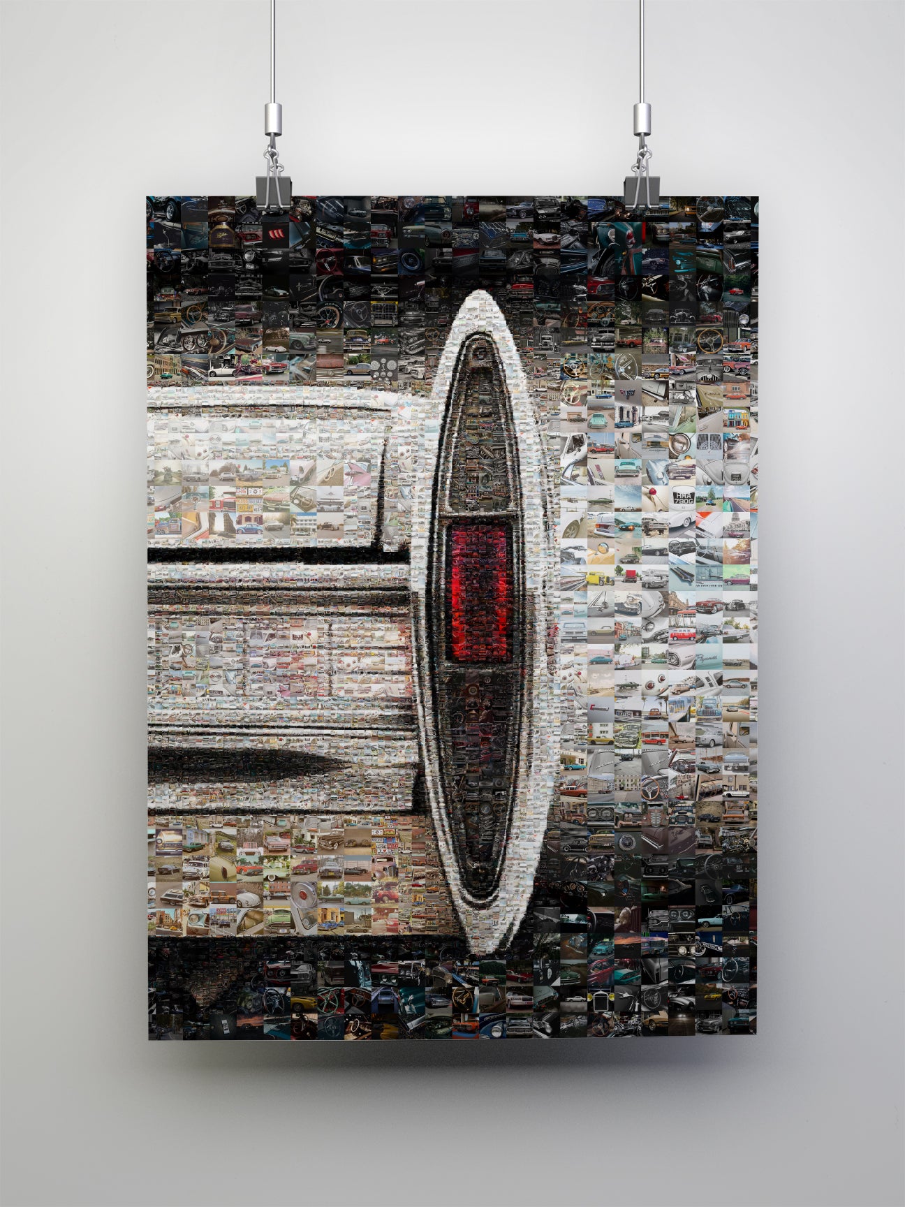 Stunning Automotive Mosaic Art - Unique Car-Themed Wall Decor for Car Lovers and Enthusiasts AtelierMosaics