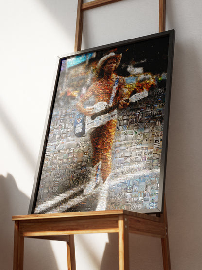 Vibrant Mosaic Art of a Guitarist: A Stunning Tribute to Music and Culture AtelierMosaics