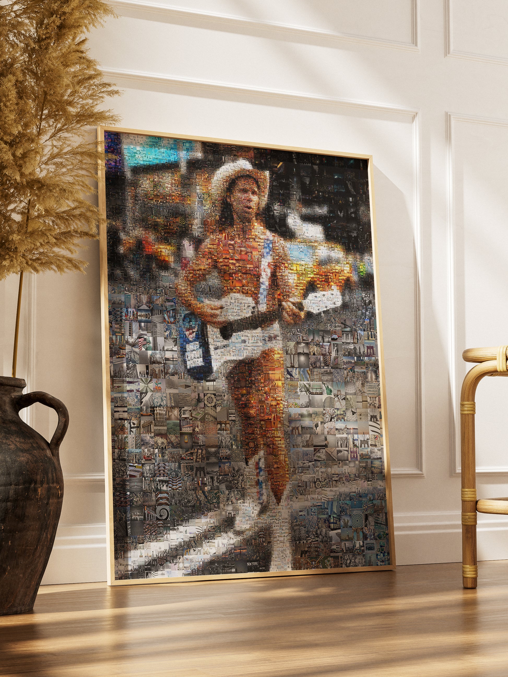 Vibrant Mosaic Art of a Guitarist: A Stunning Tribute to Music and Culture AtelierMosaics
