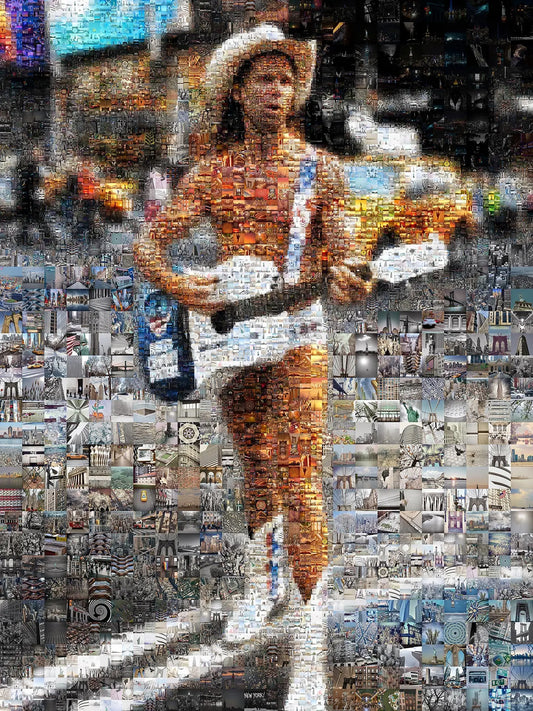 Vibrant Mosaic Art of a Guitarist: A Stunning Tribute to Music and Culture AtelierMosaics
