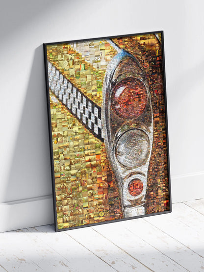 Stunning Traffic Light Mosaic Artwork - Unique Wall Decor for Home & Office AtelierMosaics