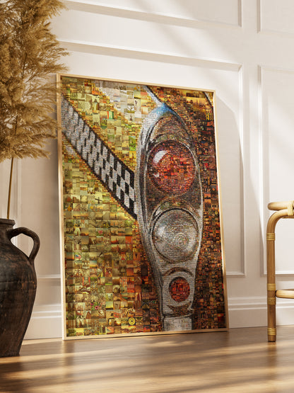 Stunning Traffic Light Mosaic Artwork - Unique Wall Decor for Home & Office AtelierMosaics