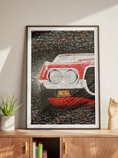 Stunning Mosaic Artwork of Classic Cars - Unique Automotive Wall Art for Car Lovers AtelierMosaics
