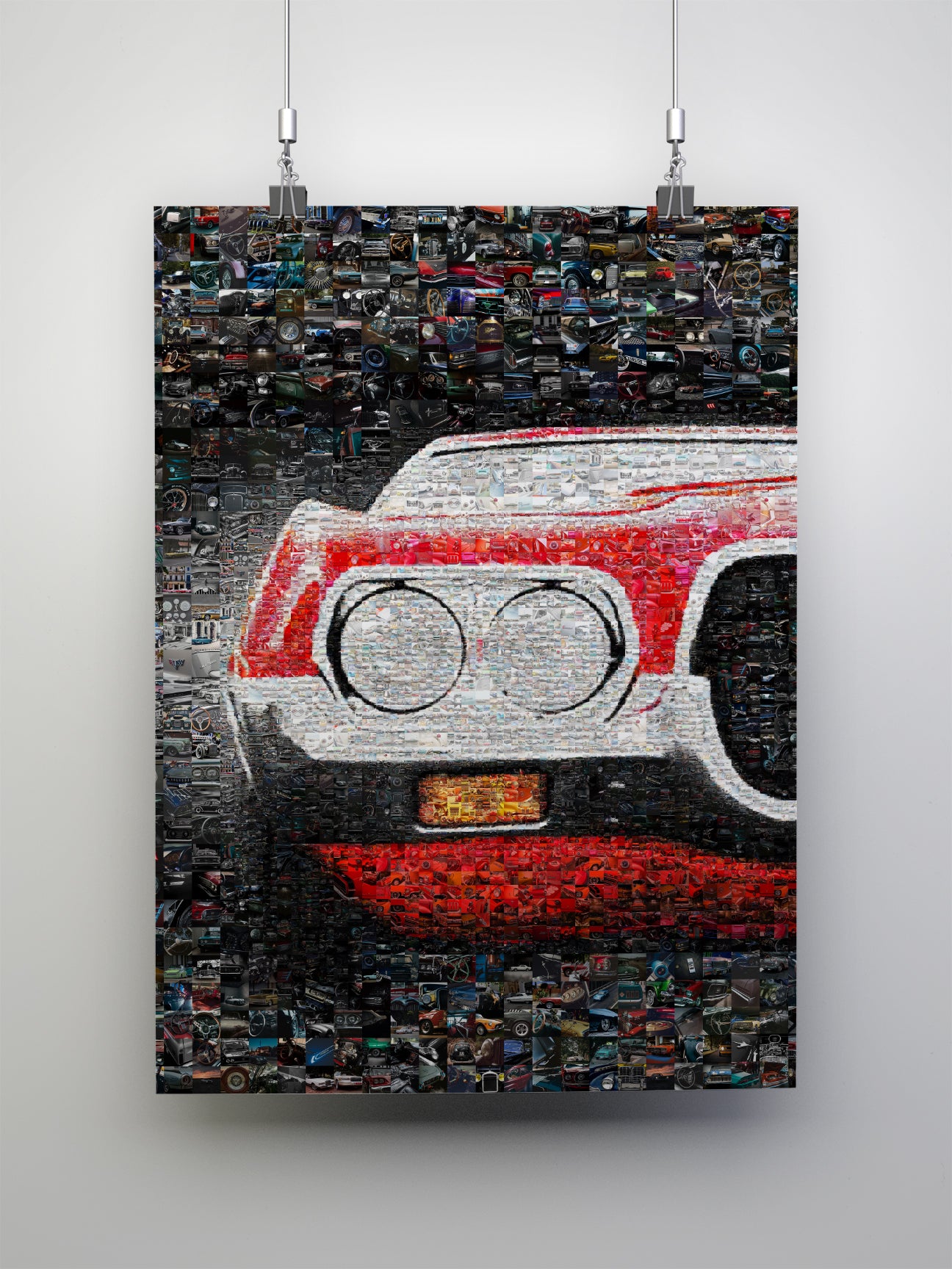 Stunning Mosaic Artwork of Classic Cars - Unique Automotive Wall Art for Car Lovers AtelierMosaics