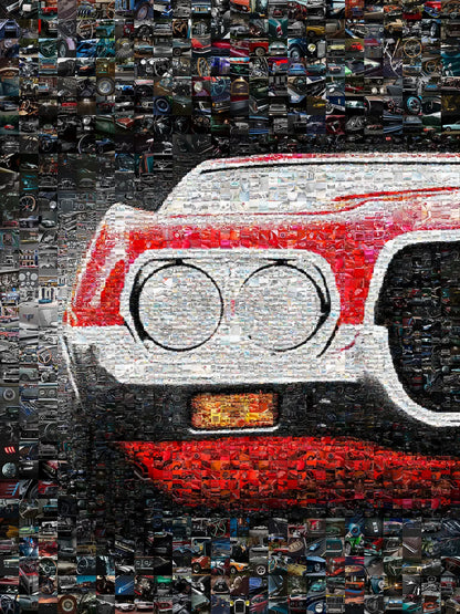 Stunning Mosaic Artwork of Classic Cars - Unique Automotive Wall Art for Car Lovers AtelierMosaics