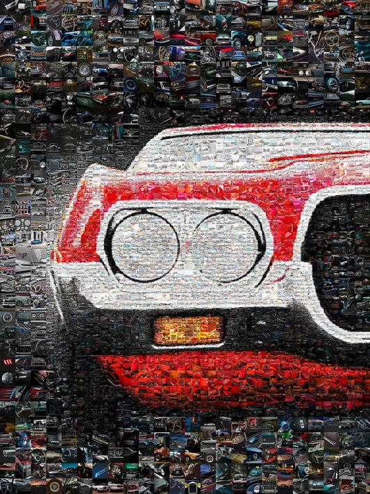 Stunning Mosaic Artwork of Classic Cars - Unique Automotive Wall Art for Car Lovers AtelierMosaics