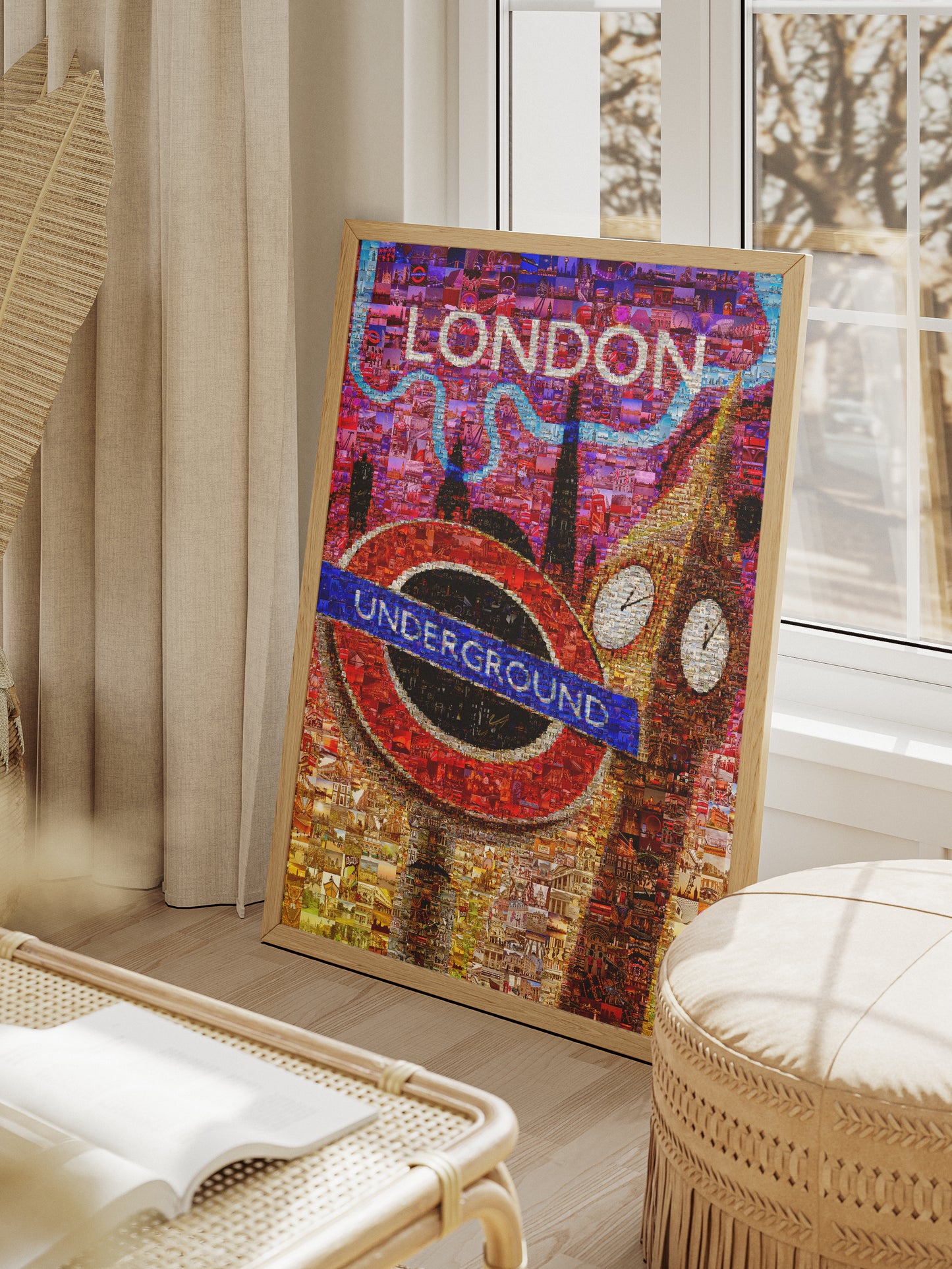 Stunning London Mosaic Artwork - Iconic Underground Design with Vibrant City Scenes AtelierMosaics