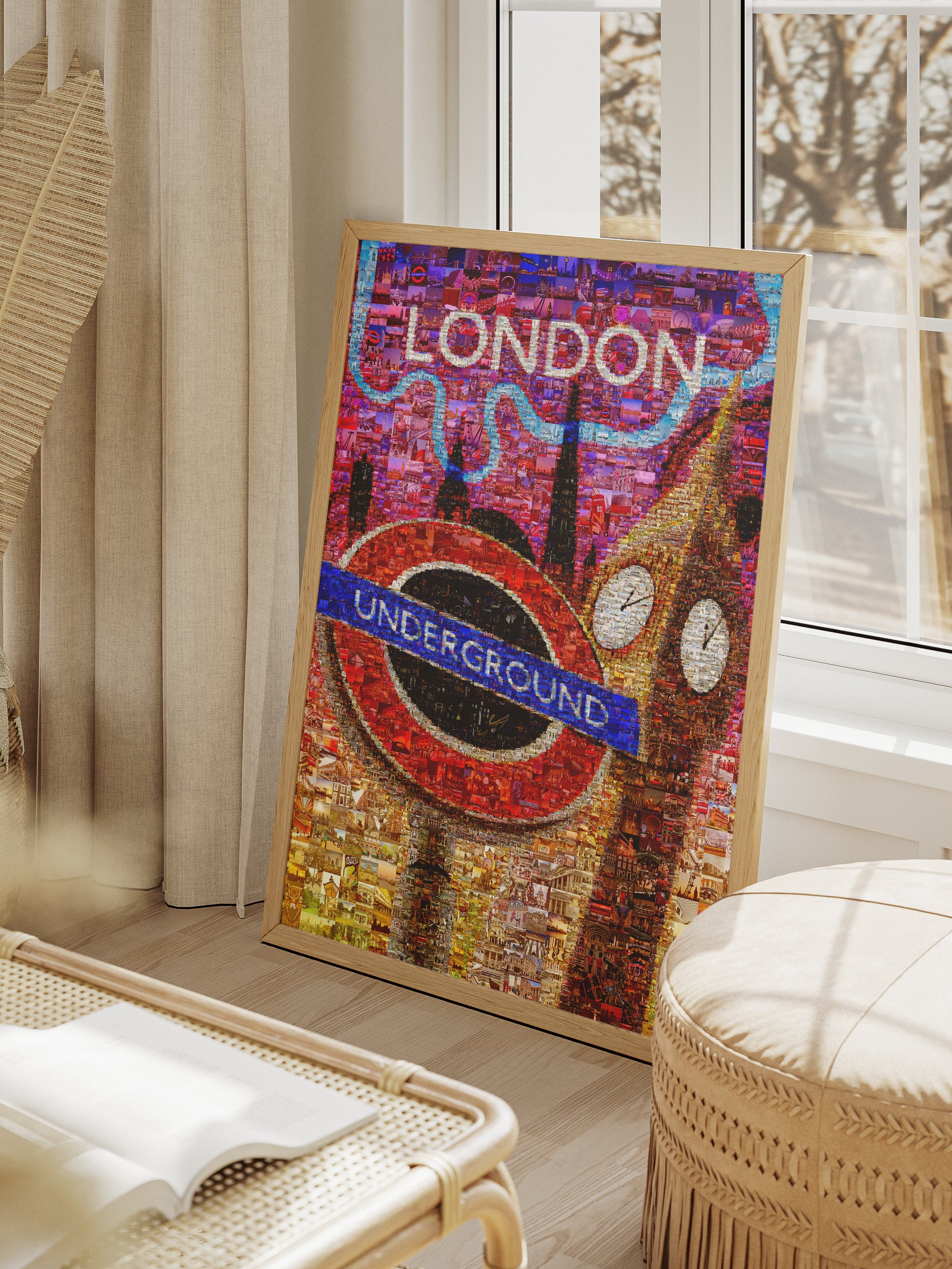 Stunning London Mosaic Artwork - Iconic Underground Design with Vibrant City Scenes AtelierMosaics