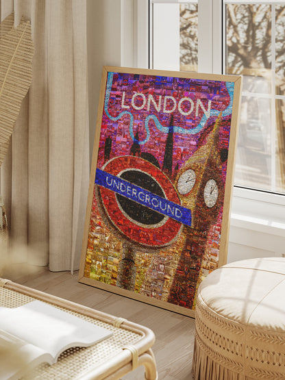 Stunning London Mosaic Artwork - Iconic Underground Design with Vibrant City Scenes AtelierMosaics