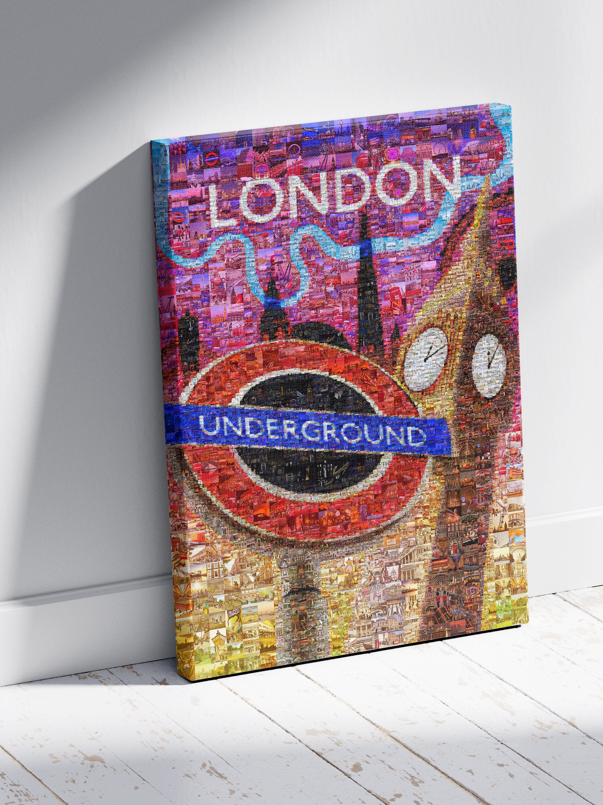 Stunning London Mosaic Artwork - Iconic Underground Design with Vibrant City Scenes AtelierMosaics
