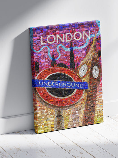 Stunning London Mosaic Artwork - Iconic Underground Design with Vibrant City Scenes AtelierMosaics
