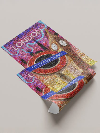 Stunning London Mosaic Artwork - Iconic Underground Design with Vibrant City Scenes AtelierMosaics