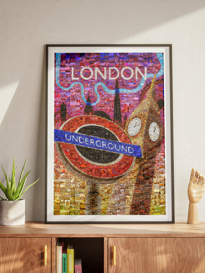Stunning London Mosaic Artwork - Iconic Underground Design with Vibrant City Scenes AtelierMosaics