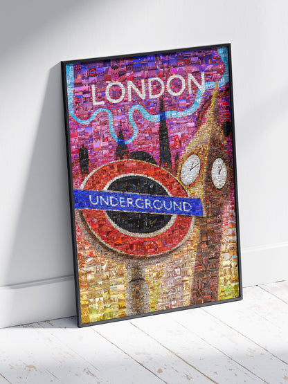 Stunning London Mosaic Artwork - Iconic Underground Design with Vibrant City Scenes AtelierMosaics