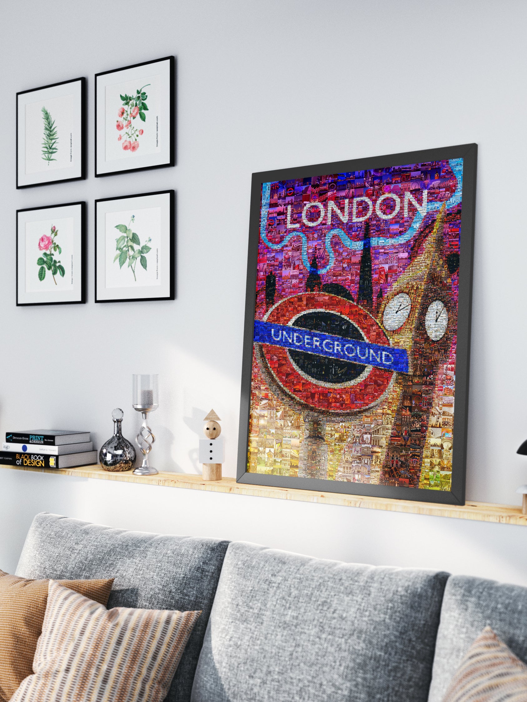 Stunning London Mosaic Artwork - Iconic Underground Design with Vibrant City Scenes AtelierMosaics