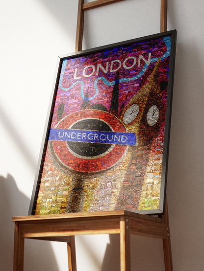 Stunning London Mosaic Artwork - Iconic Underground Design with Vibrant City Scenes AtelierMosaics