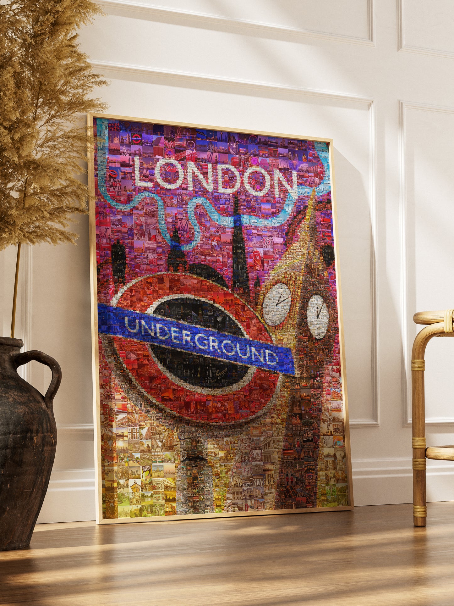 Stunning London Mosaic Artwork - Iconic Underground Design with Vibrant City Scenes AtelierMosaics