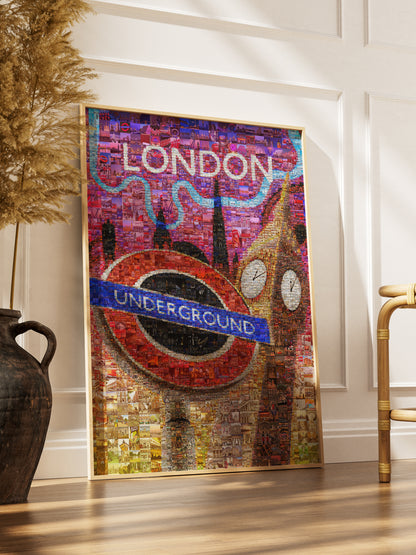 Stunning London Mosaic Artwork - Iconic Underground Design with Vibrant City Scenes AtelierMosaics