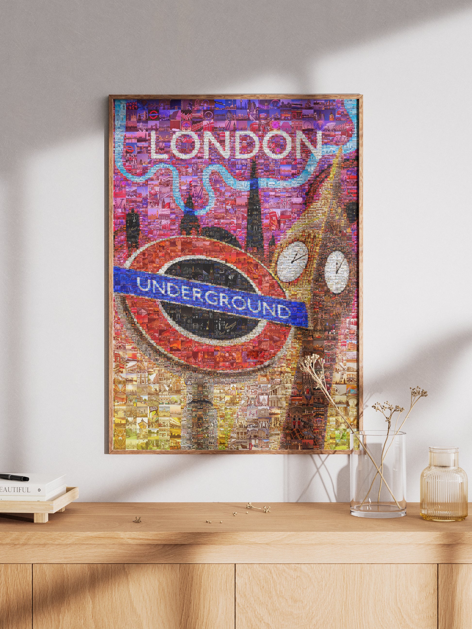 Stunning London Mosaic Artwork - Iconic Underground Design with Vibrant City Scenes AtelierMosaics