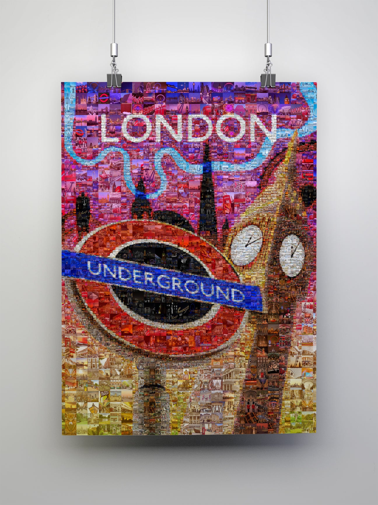 Stunning London Mosaic Artwork - Iconic Underground Design with Vibrant City Scenes AtelierMosaics