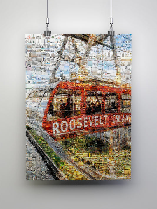 Stunning Roosevelt Island Mosaic Artwork - A Unique Urban Wall Decor for Your Home