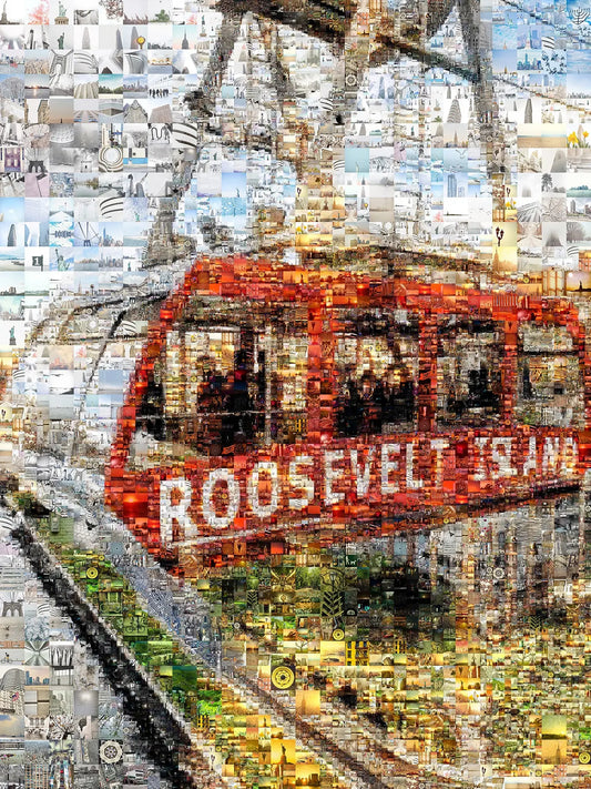 Stunning Roosevelt Island Mosaic Artwork - A Unique Urban Wall Decor for Your Home AtelierMosaics
