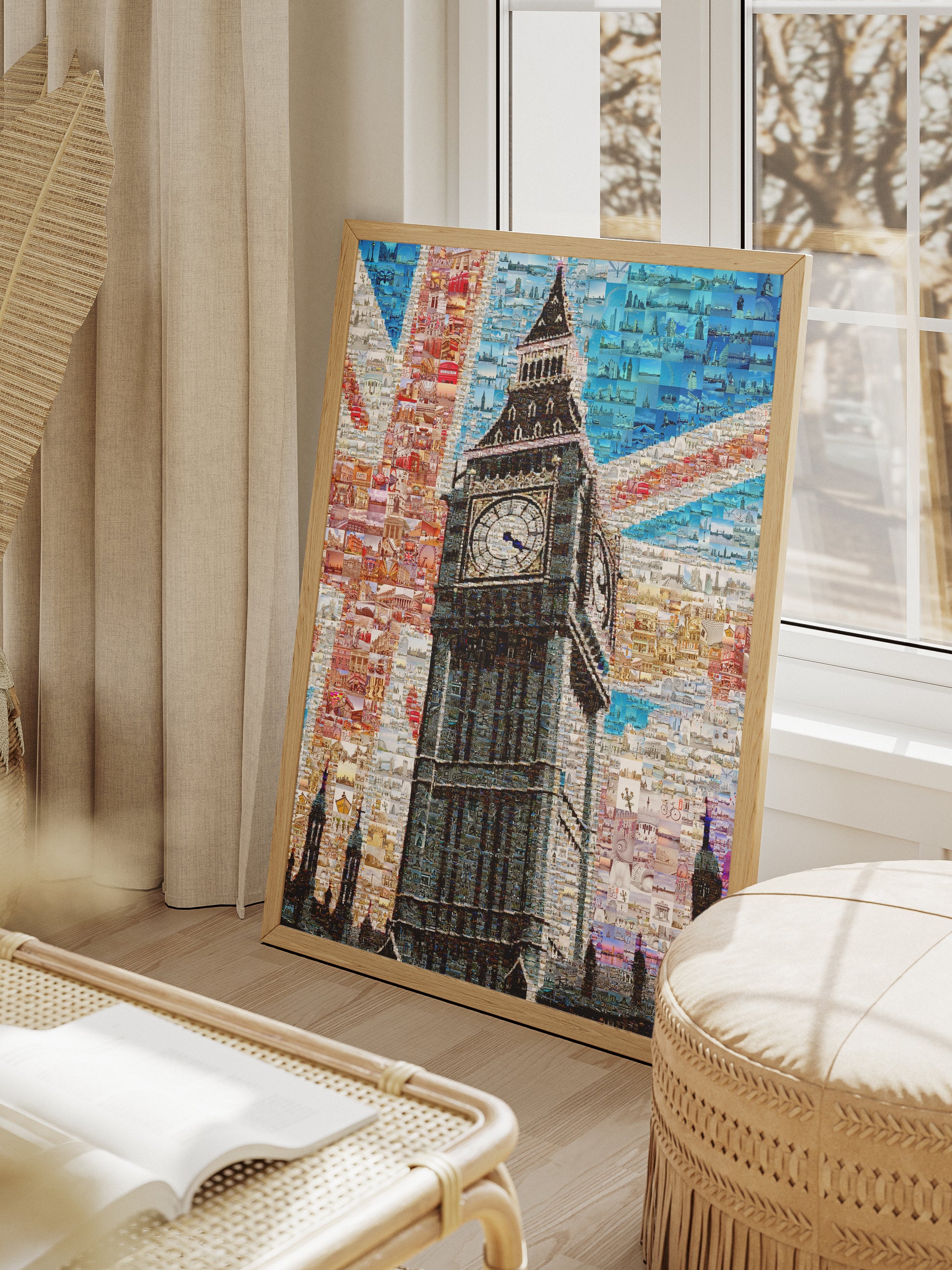 Stunning London Mosaic Art Featuring Big Ben and Union Jack - Perfect Wall Decor AtelierMosaics