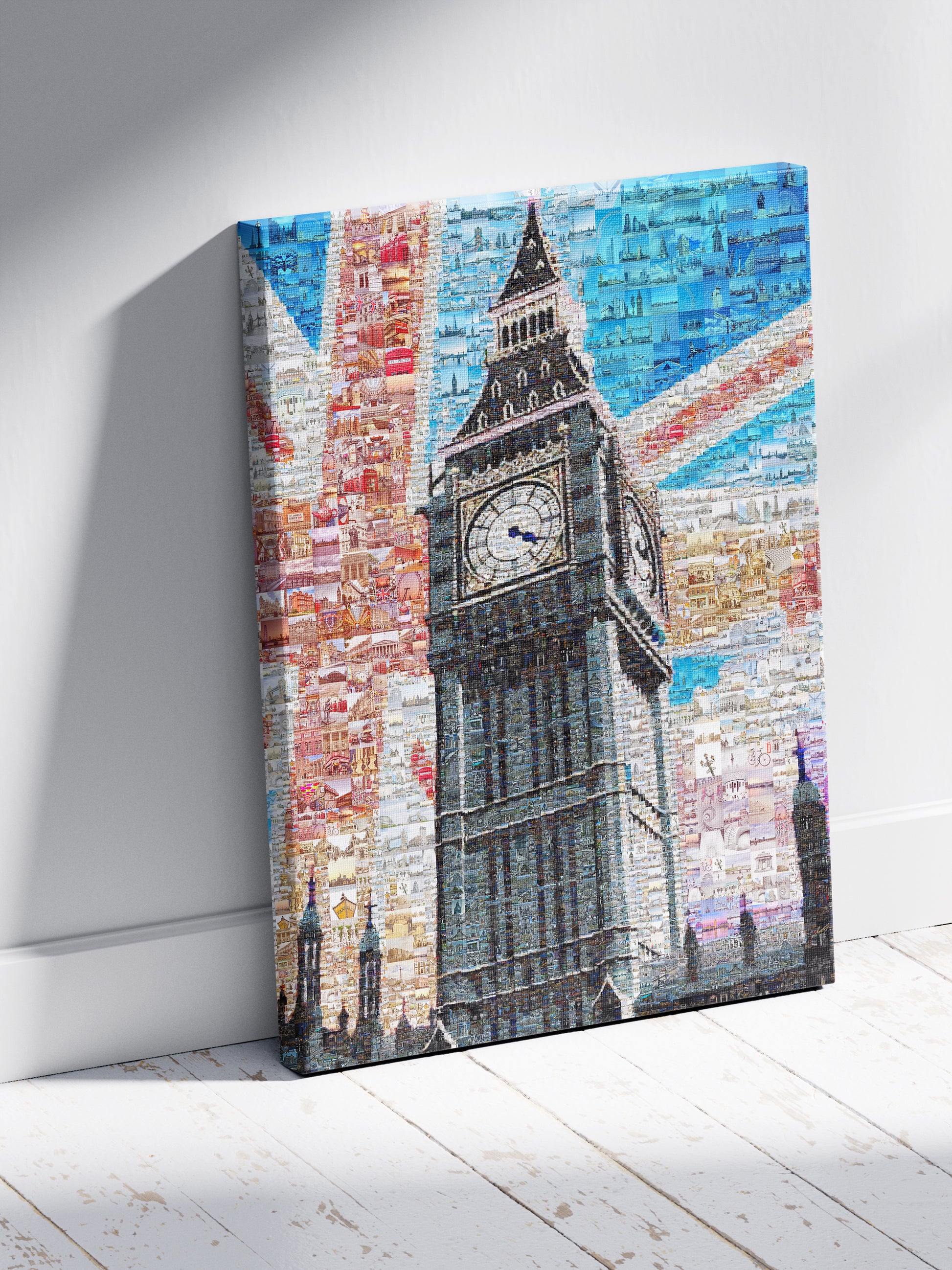 Stunning London Mosaic Art Featuring Big Ben and Union Jack - Perfect Wall Decor AtelierMosaics