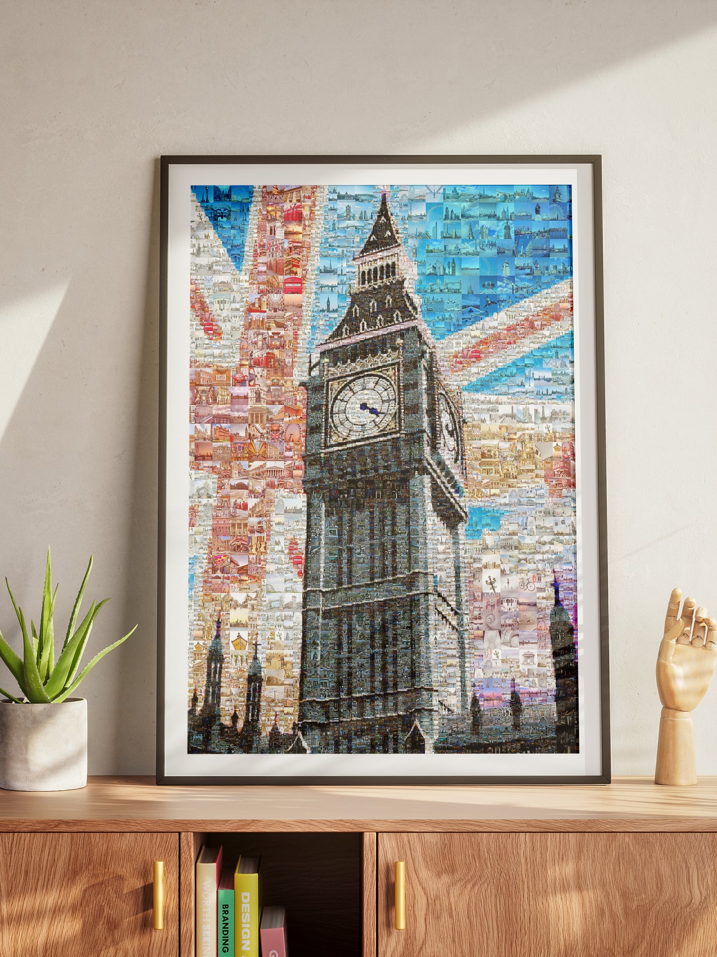 Stunning London Mosaic Art Featuring Big Ben and Union Jack - Perfect Wall Decor AtelierMosaics