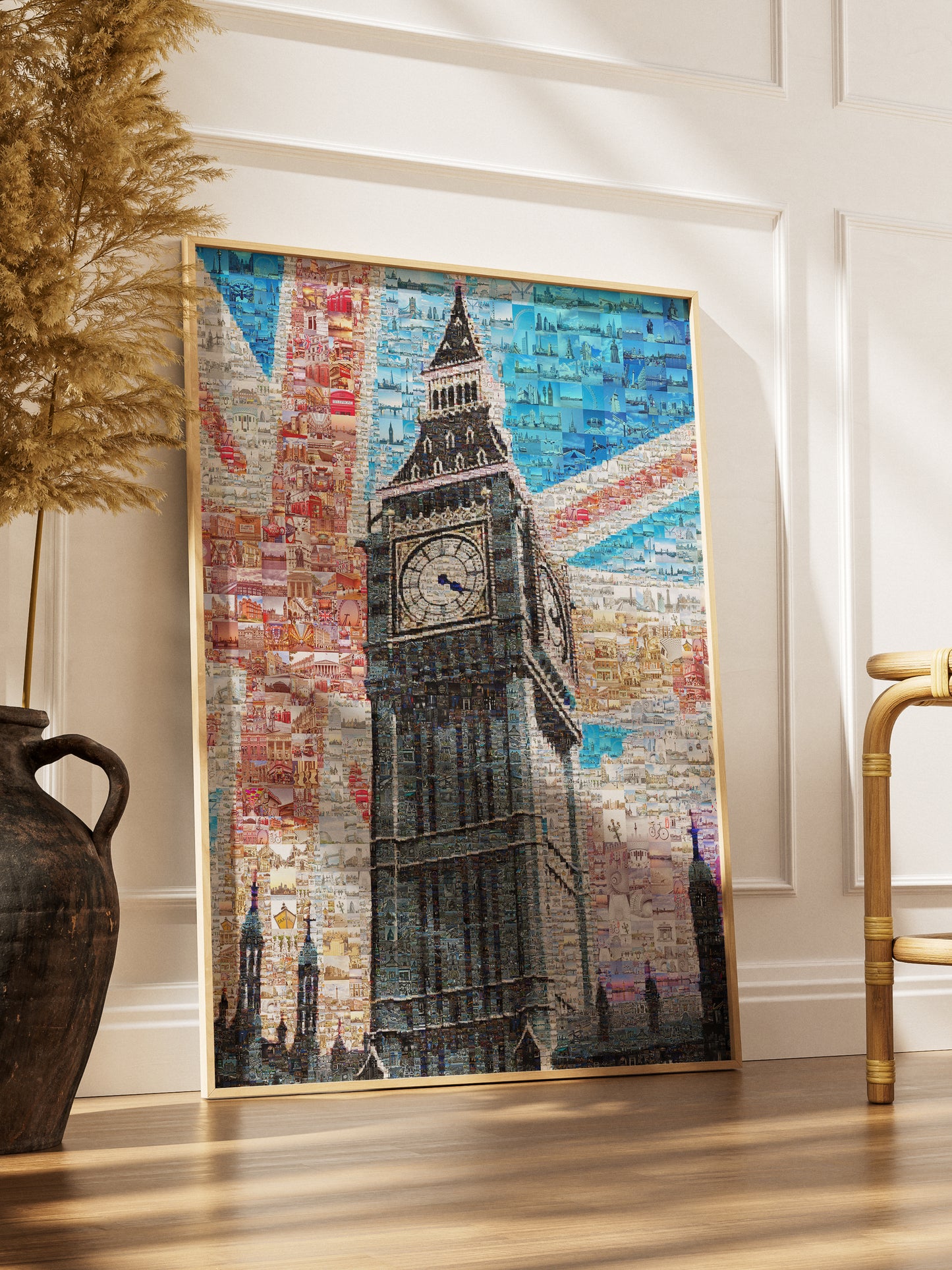 Stunning London Mosaic Art Featuring Big Ben and Union Jack - Perfect Wall Decor AtelierMosaics