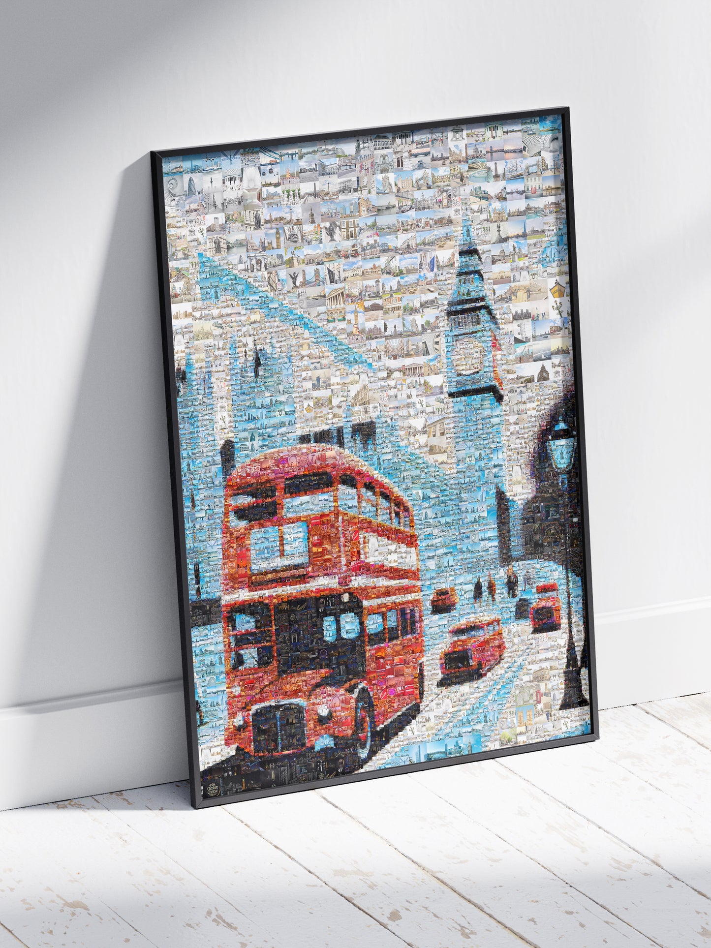 Stunning London Mosaic Art: Iconic Red Bus & Landmark Collage for Home Decor AtelierMosaics