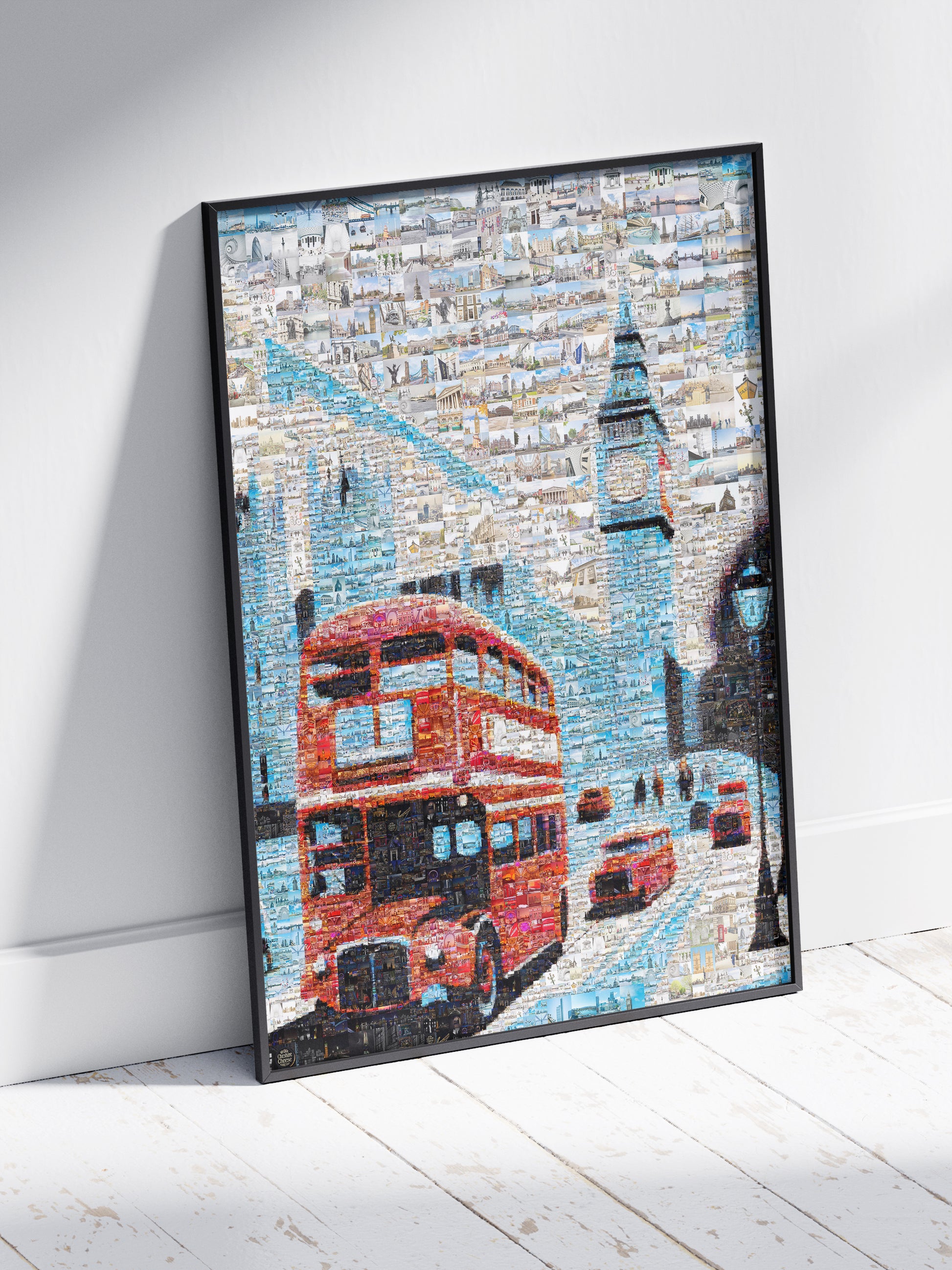 Stunning London Mosaic Art: Iconic Red Bus & Landmark Collage for Home Decor AtelierMosaics
