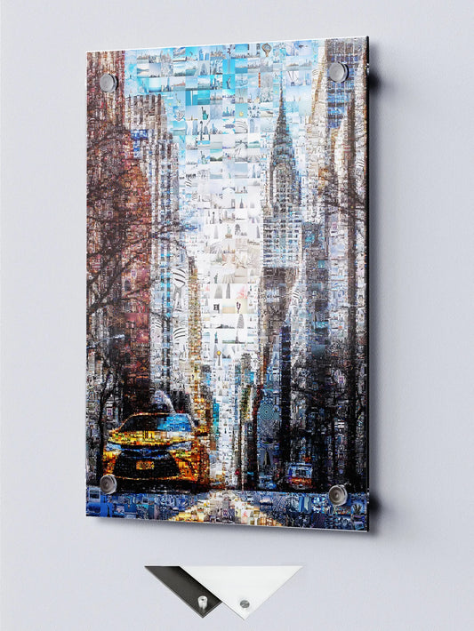 Stunning New York City Mosaic Artwork - Unique Urban Art Print for Home or Office Decor AtelierMosaics