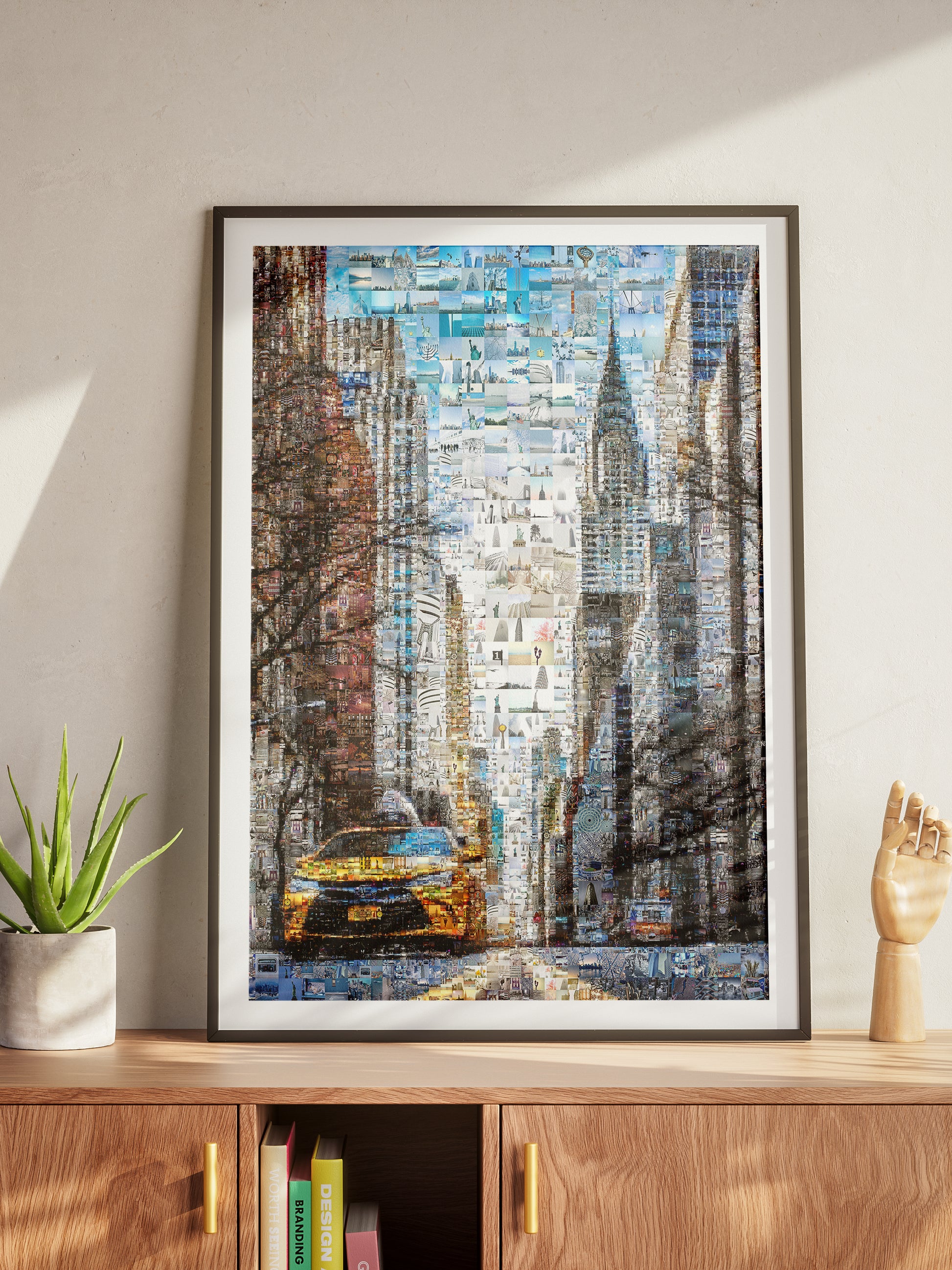 Stunning New York City Mosaic Artwork - Unique Urban Art Print for Home or Office Decor AtelierMosaics