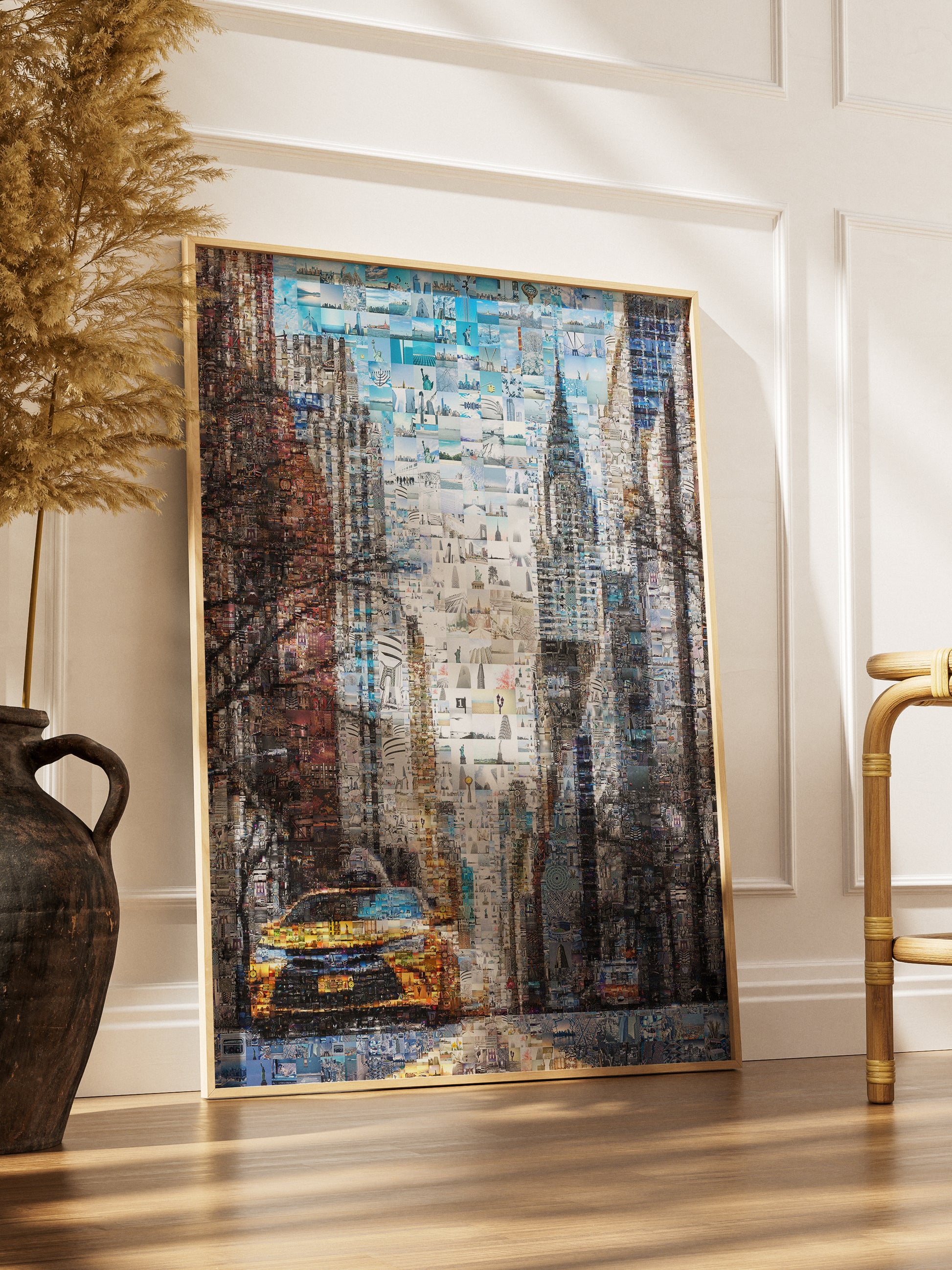 Stunning New York City Mosaic Artwork - Unique Urban Art Print for Home or Office Decor AtelierMosaics