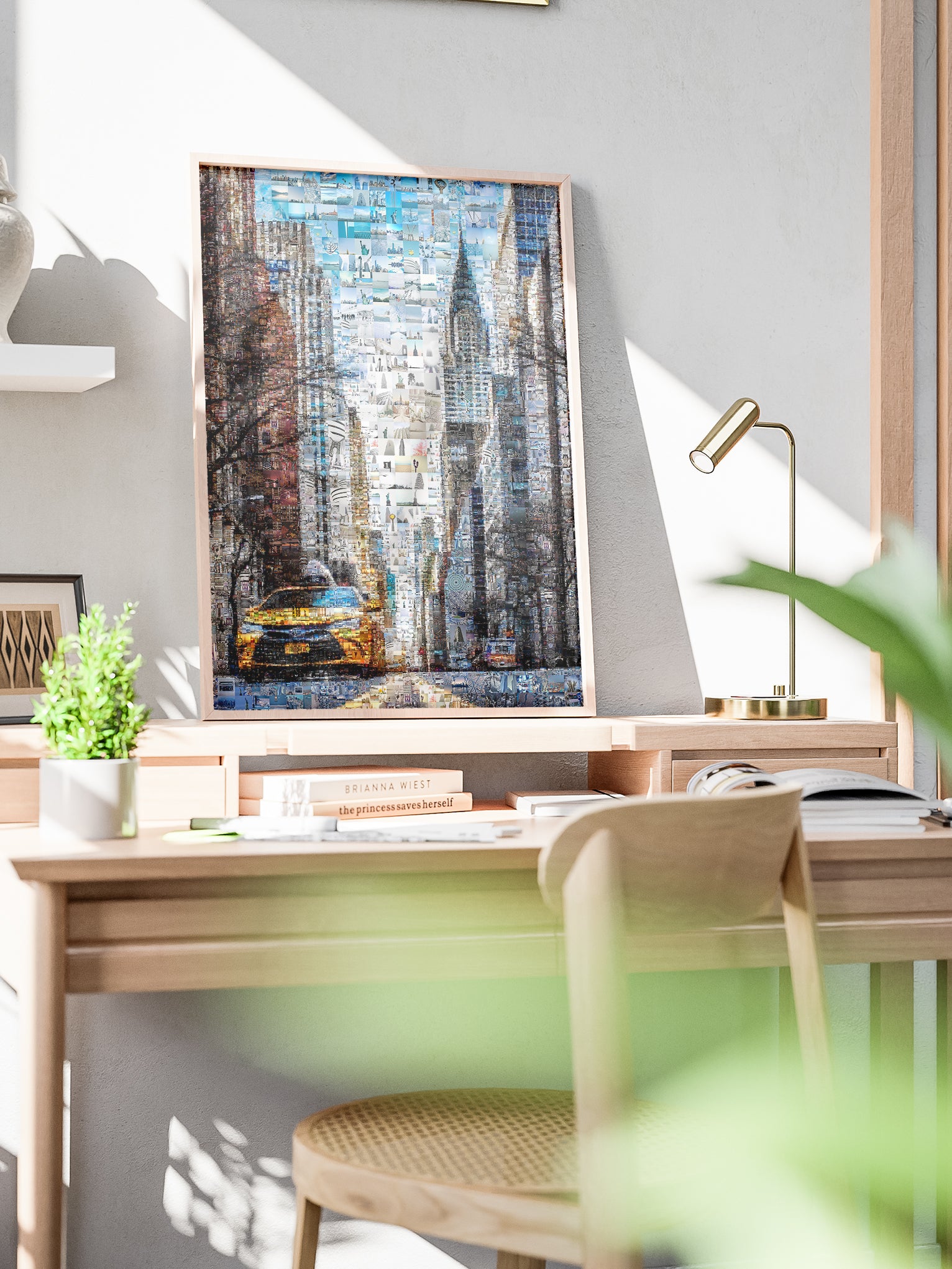 Stunning New York City Mosaic Artwork - Unique Urban Art Print for Home or Office Decor AtelierMosaics