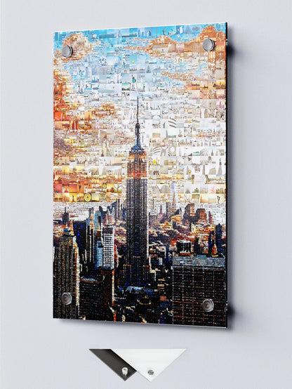 Stunning New York City Mosaic Art - Iconic Skyline & Cultural Collage for Home Decor AtelierMosaics