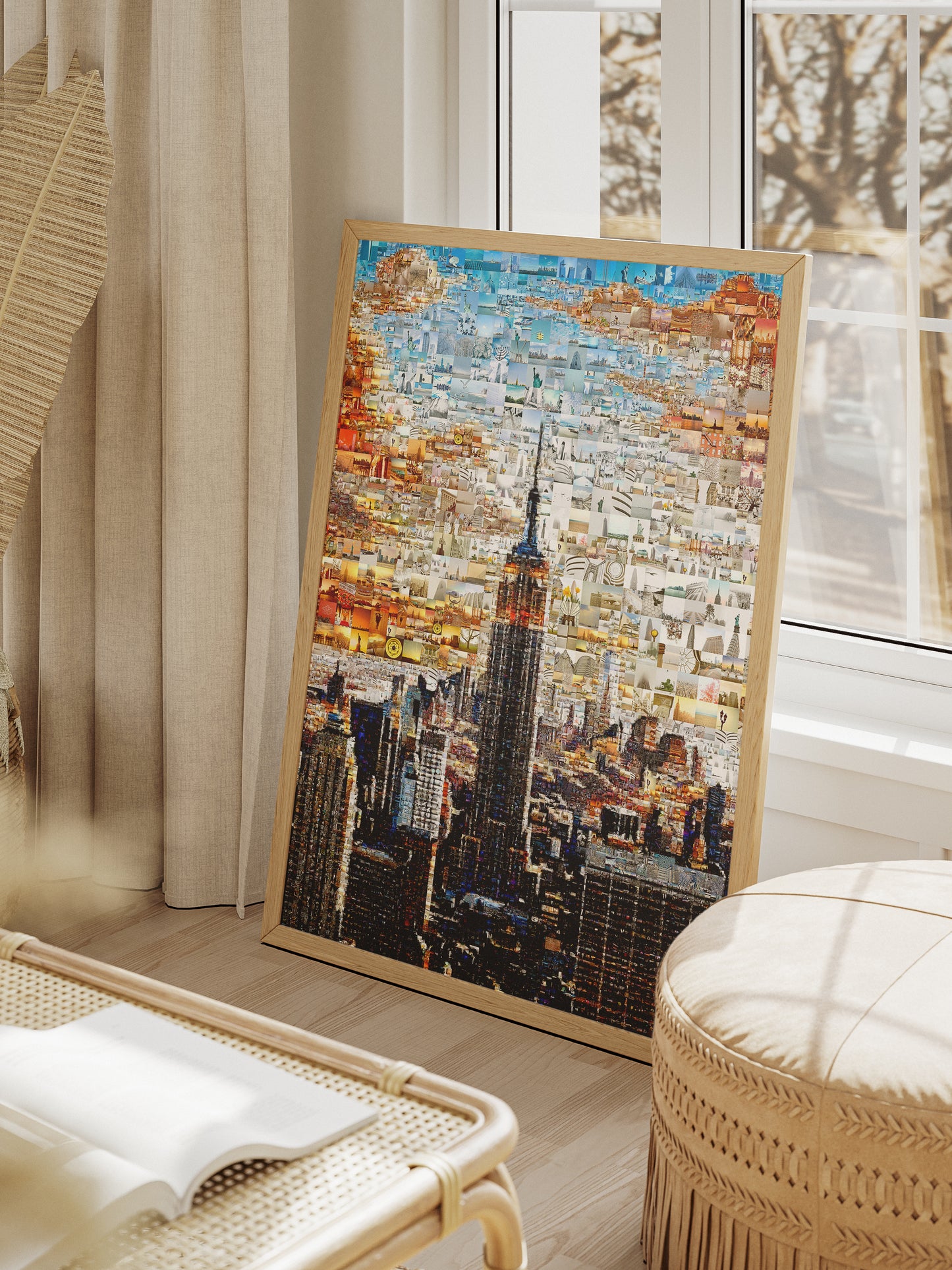 Stunning New York City Mosaic Art - Iconic Skyline & Cultural Collage for Home Decor AtelierMosaics
