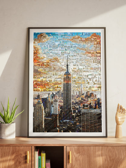 Stunning New York City Mosaic Art - Iconic Skyline & Cultural Collage for Home Decor AtelierMosaics