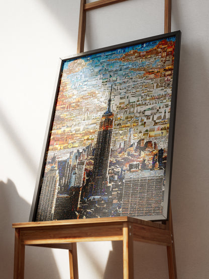 Stunning New York City Mosaic Art - Iconic Skyline & Cultural Collage for Home Decor AtelierMosaics