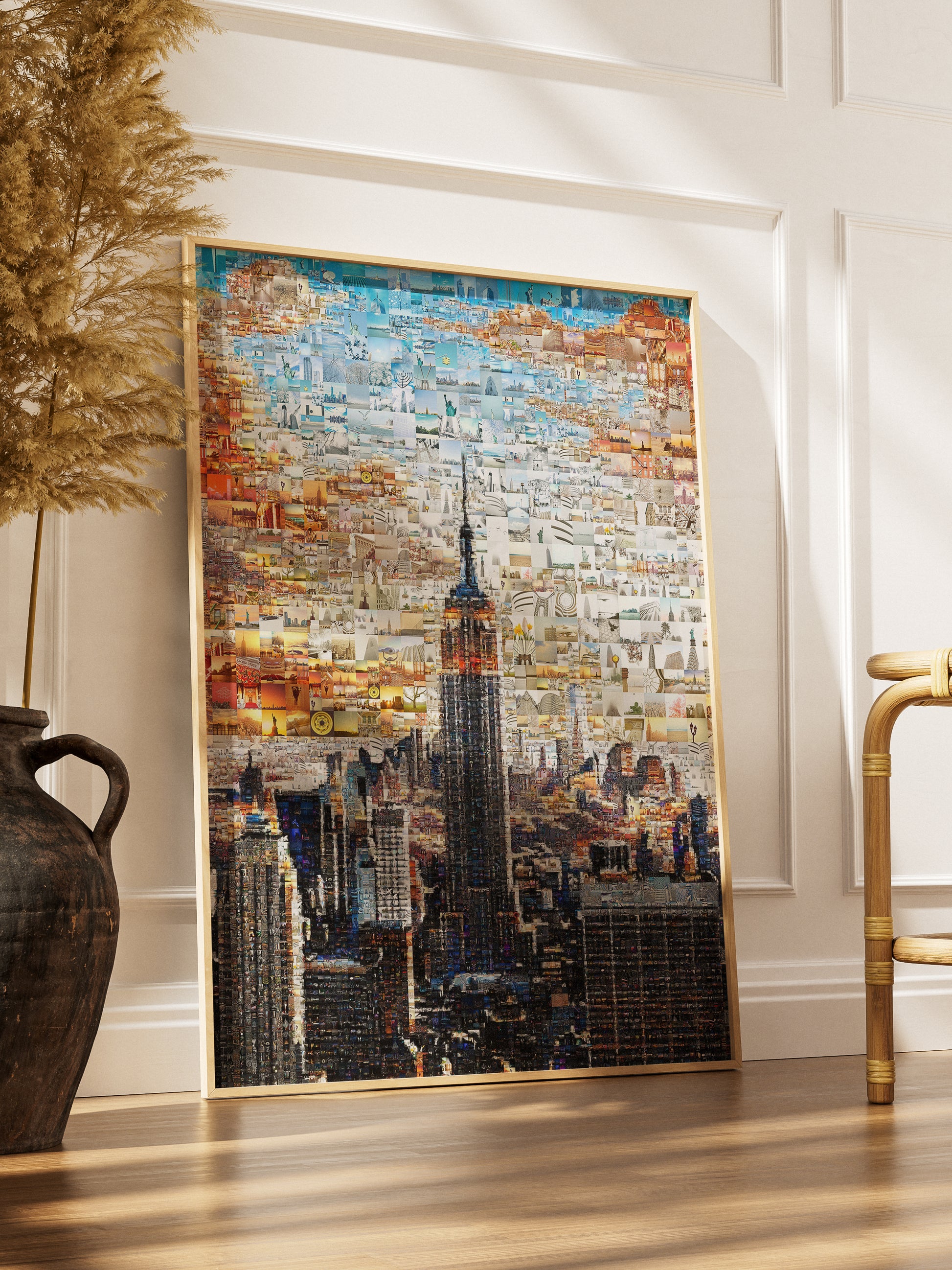 Stunning New York City Mosaic Art - Iconic Skyline & Cultural Collage for Home Decor AtelierMosaics