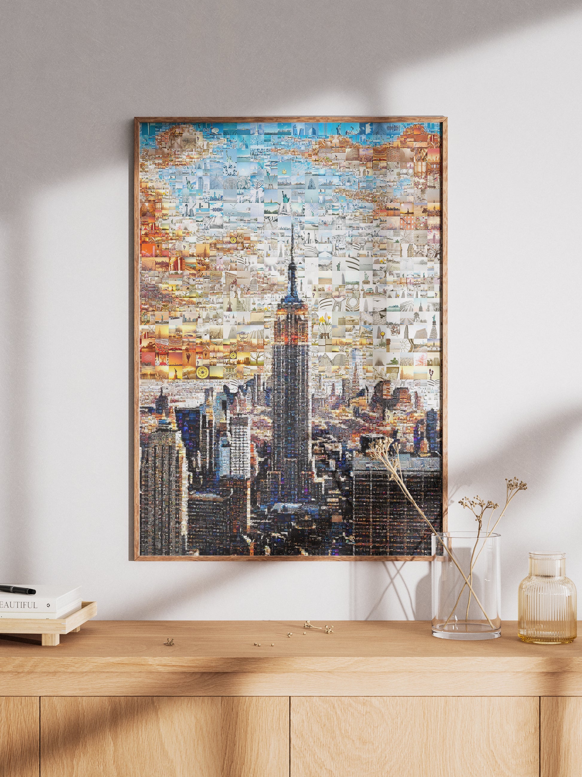 Stunning New York City Mosaic Art - Iconic Skyline & Cultural Collage for Home Decor AtelierMosaics