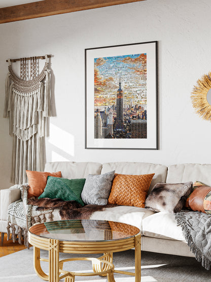 Stunning New York City Mosaic Art - Iconic Skyline & Cultural Collage for Home Decor AtelierMosaics