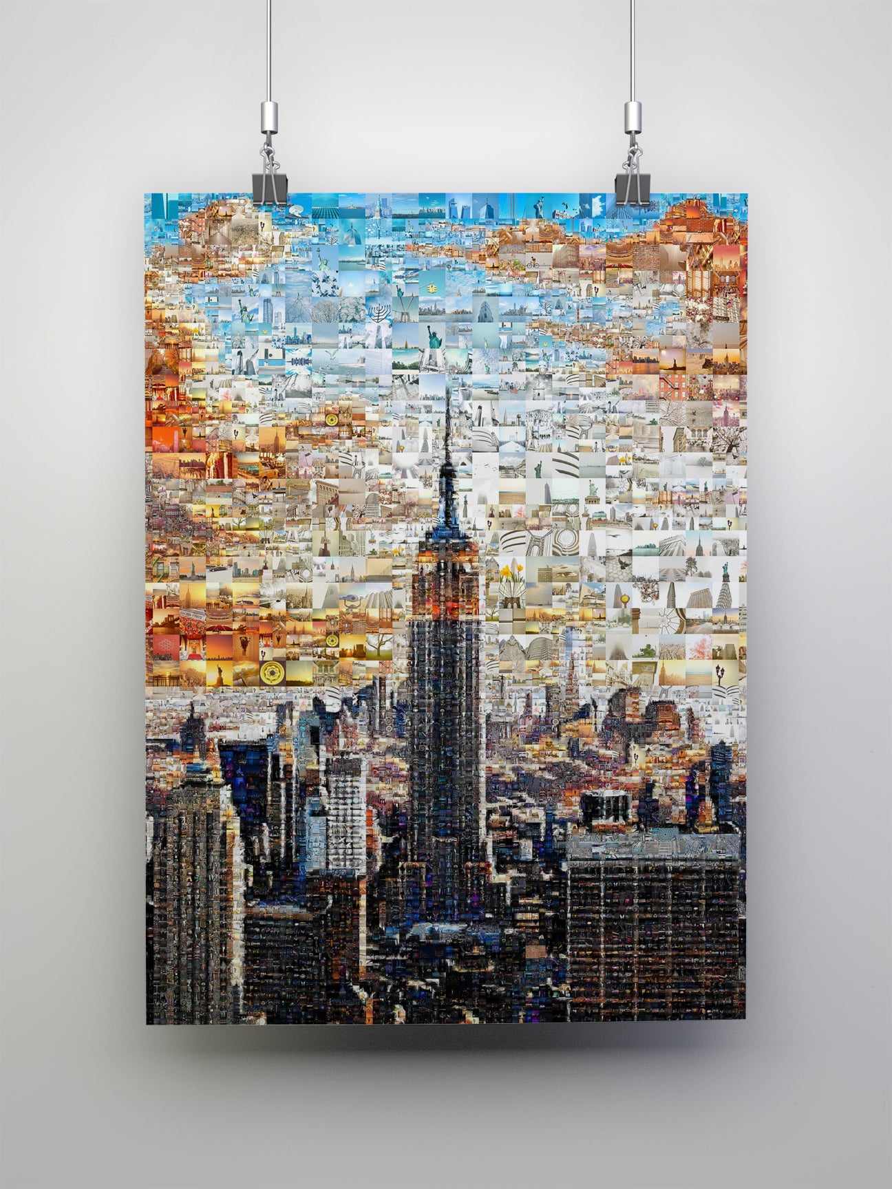 Stunning New York City Mosaic Art - Iconic Skyline & Cultural Collage for Home Decor AtelierMosaics