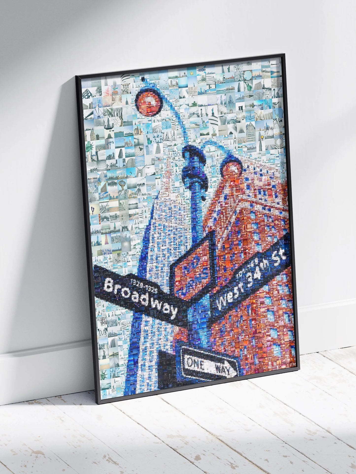 Stunning Mosaic Artwork of Broadway & West 34th St - Unique Urban Art for Home Decor AtelierMosaics
