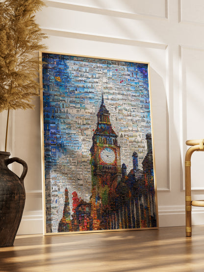 Stunning London Mosaic Artwork Featuring Iconic Landmarks & Cityscapes - Perfect for Home Decor AtelierMosaics