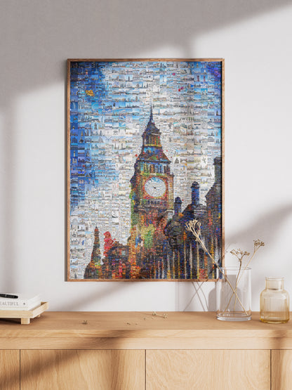 Stunning London Mosaic Artwork Featuring Iconic Landmarks & Cityscapes - Perfect for Home Decor AtelierMosaics