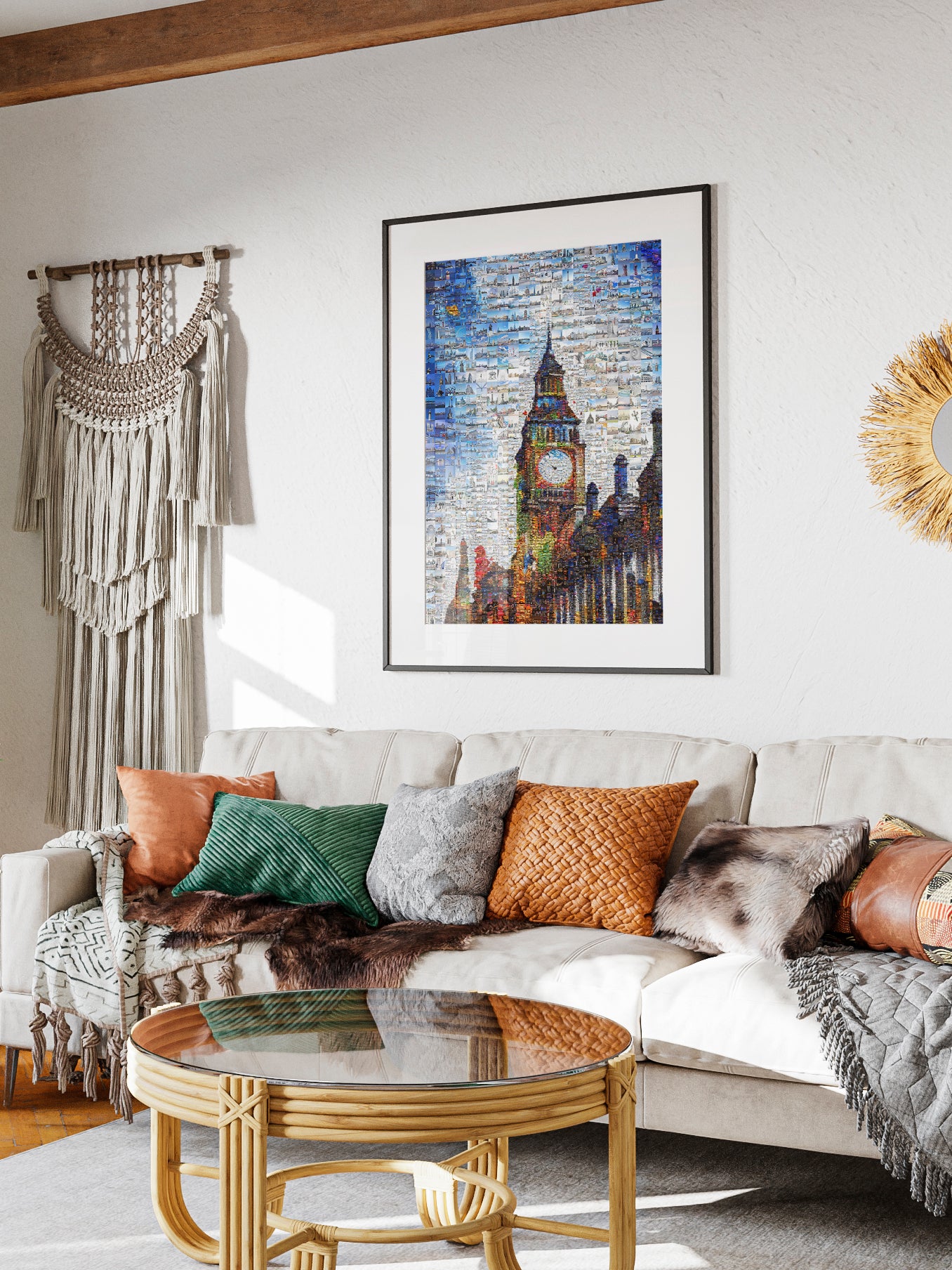 Stunning London Mosaic Artwork Featuring Iconic Landmarks & Cityscapes - Perfect for Home Decor AtelierMosaics