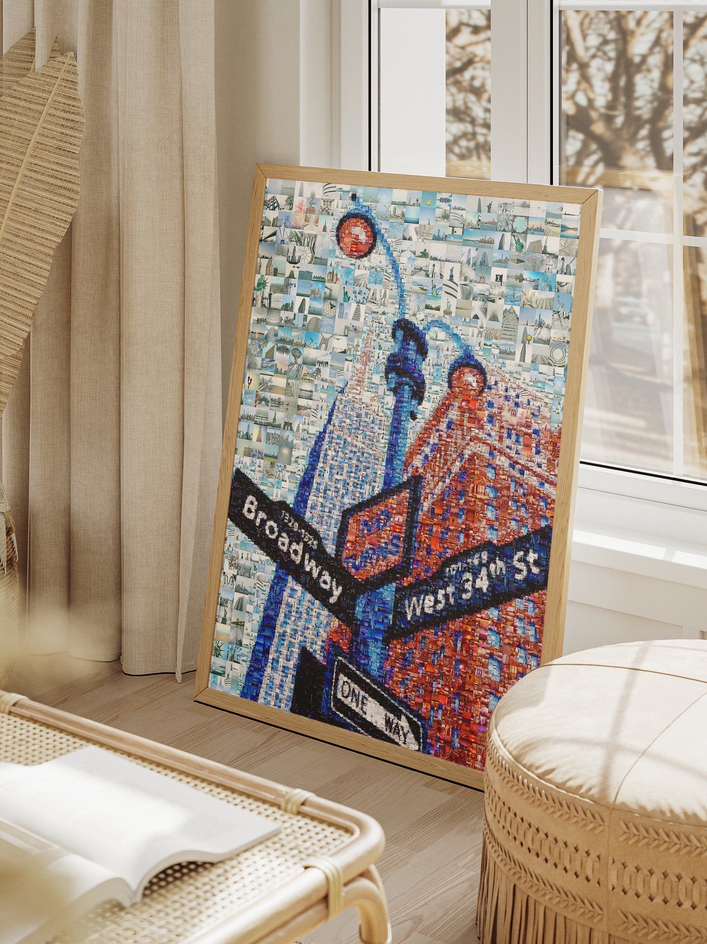 Stunning Mosaic Artwork of Broadway & West 34th St - Unique Urban Art for Home Decor AtelierMosaics