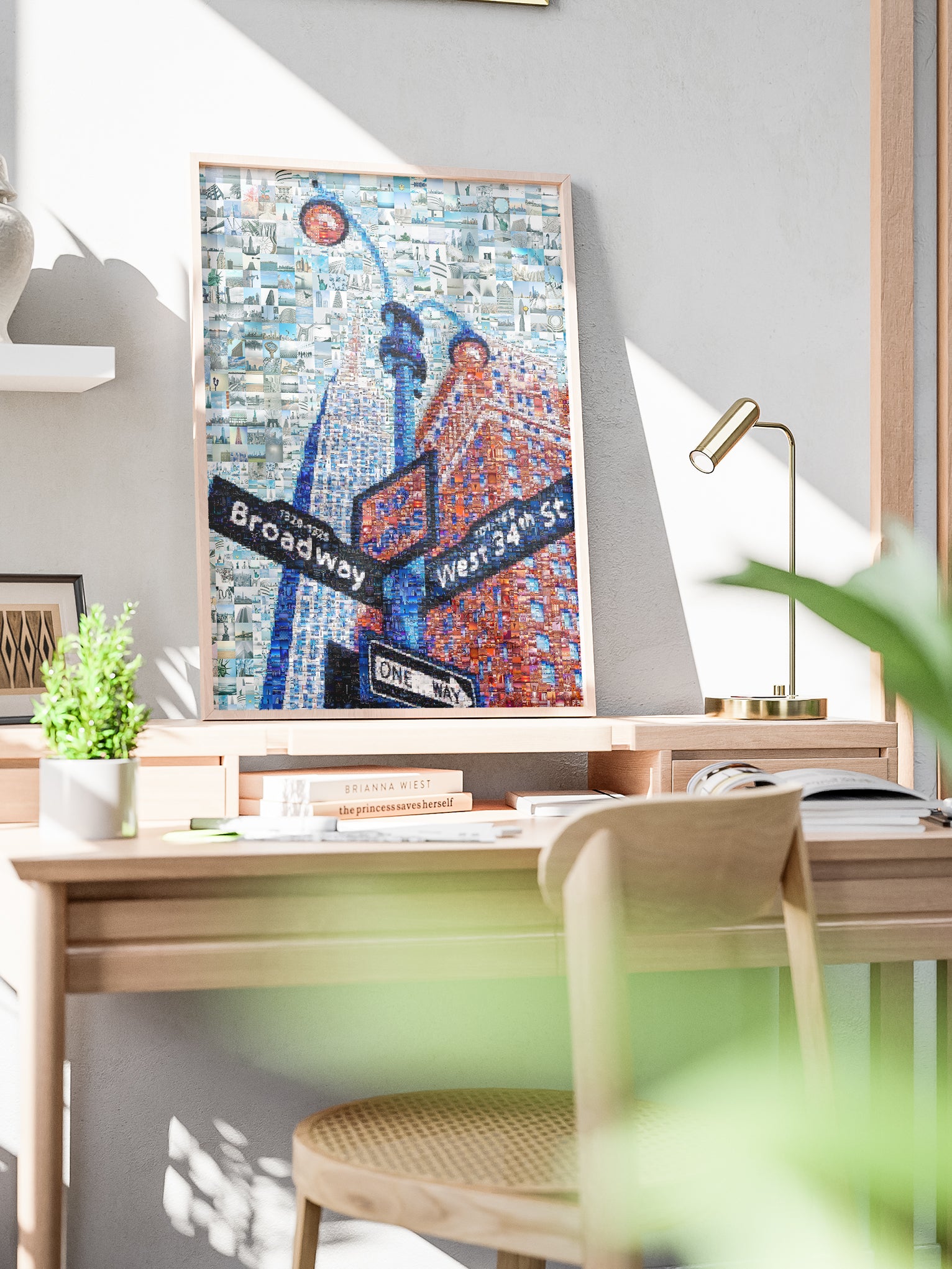 Stunning Mosaic Artwork of Broadway & West 34th St - Unique Urban Art for Home Decor AtelierMosaics